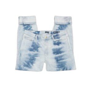 J. Jill Denim Tie-Dye High-Rise Cropped Jeans